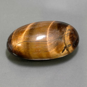 Tiger's eye marrom natural 26,13ct, corte oval, opaco