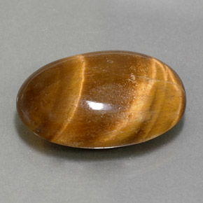 Tiger's eye marrom natural 11,07ct, corte oval, opaco