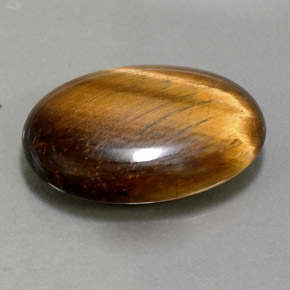 Tiger's eye marrom natural 10,40ct, corte oval, opaco