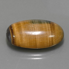 Tiger's eye marrom natural 19,16ct, corte oval, opaco