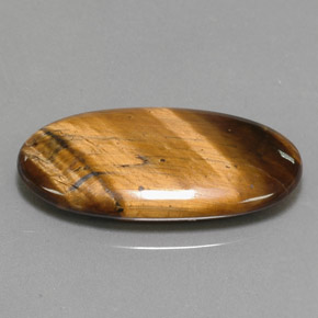 Tiger's eye marrom natural 14,24ct, corte oval, opaco