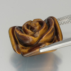 Tiger's eye preto natural 11,96ct, forma extravagante, opaco