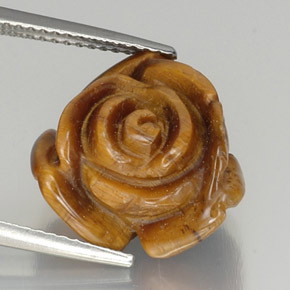 Tiger's eye marrom natural 9,87ct, forma extravagante, opaco