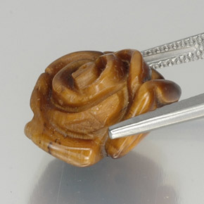 Tiger's eye marrom natural 9,87ct, forma extravagante, opaco