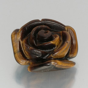 Tiger's eye marrom natural 12,19ct, forma extravagante, opaco