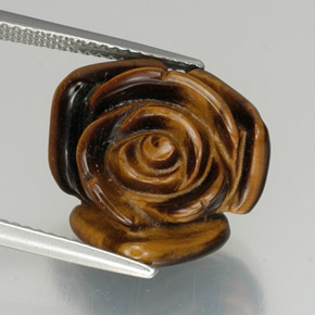 Tiger's eye marrom natural 11,57ct, forma extravagante, opaco