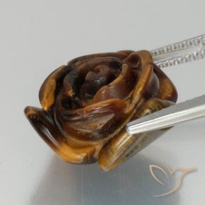 Olho de Tigre Castanho médio Natural 11.45ct, Chique, Opaco