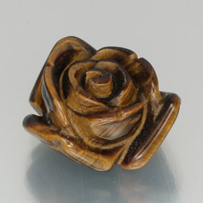 Tiger's eye marrom natural 12,59ct, forma extravagante, opaco
