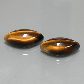Pedras preciosas de tiger's eye marrom natural de  ct, marquise, opaco