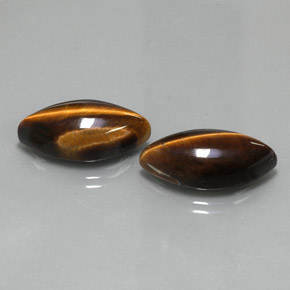 Pedras preciosas de tiger's eye marrom natural de  ct, marquise, opaco