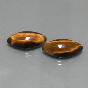 Pedras preciosas de tiger's eye marrom natural de  ct, marquise, opaco