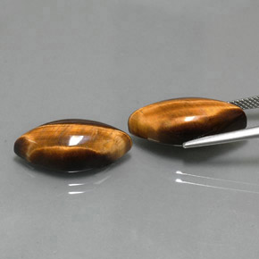 Pedras preciosas de tiger's eye marrom natural de  ct, marquise, opaco
