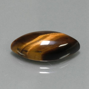 Olho de Tigre Dourado Marrom Natural 9.18ct, Marquesa, Opaco