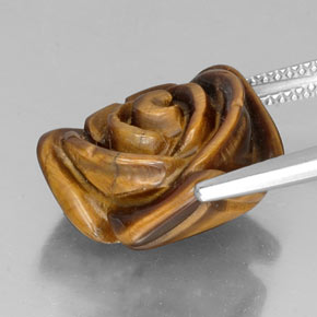 Tiger's eye marrom natural 11,36ct, forma extravagante, opaco