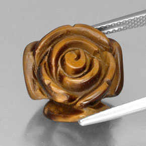 Tiger's eye marrom natural 11,73ct, forma extravagante, opaco