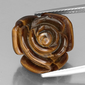 Tiger's eye marrom natural 11,87ct, forma extravagante, opaco
