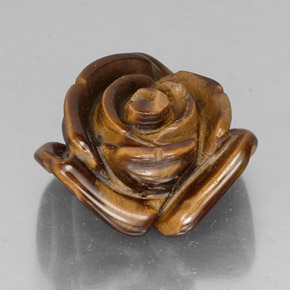 Tiger's eye marrom natural 11,87ct, forma extravagante, opaco