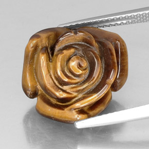 Tiger's eye marrom natural 11,19ct, forma extravagante, opaco
