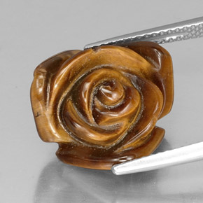 Tiger's eye marrom natural 10,20ct, forma extravagante, opaco
