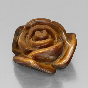 Tiger's eye marrom natural 11,50ct, forma extravagante, opaco