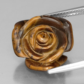 Tiger's eye marrom natural 11,25ct, forma extravagante, opaco