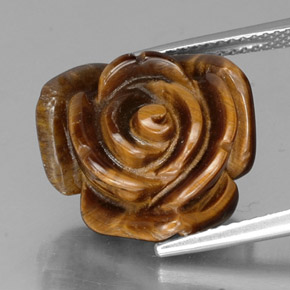 Olho de Tigre Marrom avermelhado Natural 12.11ct, Forma extravagante, Opaco