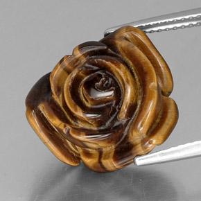 Tiger's eye marrom natural 11,61ct, forma extravagante, opaco