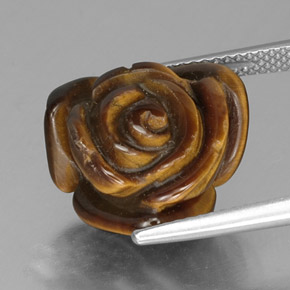 Tiger's eye marrom natural 10,77ct, forma extravagante, opaco