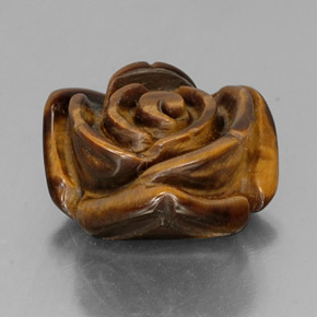 Tiger's eye marrom natural 12,84ct, forma extravagante, opaco