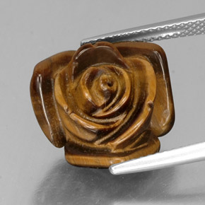 Tiger's eye marrom natural 9,49ct, forma extravagante, opaco