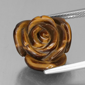 Tiger's eye marrom natural 11,53ct, forma extravagante, opaco