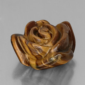 Tiger's eye marrom natural 12,82ct, forma extravagante, opaco
