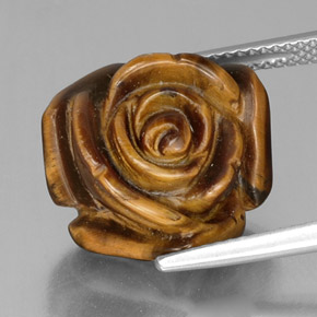 Tiger's eye marrom natural 12,52ct, forma extravagante, opaco