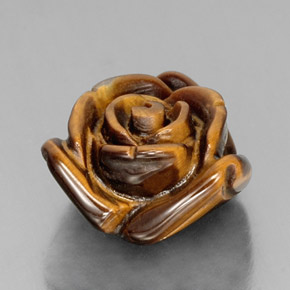 Tiger's eye marrom natural 12,07ct, forma extravagante, opaco