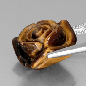 Tiger's eye marrom natural 11,74ct, forma extravagante, opaco