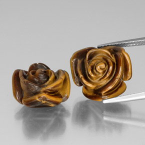 Pedras preciosas de tiger's eye marrom natural de  ct, forma extravagante, opaco