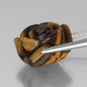 Tiger's eye marrom natural 13,31ct, forma extravagante, opaco