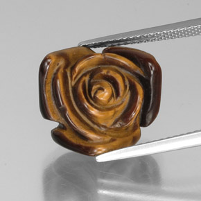 Tiger's eye marrom natural 9,94ct, forma extravagante, opaco
