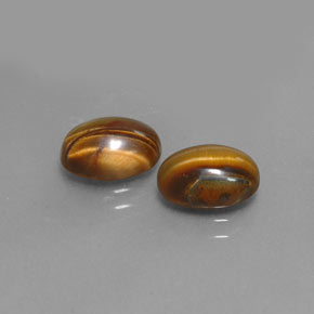 Pedras preciosas de tiger's eye marrom natural de  ct, corte oval, opaco