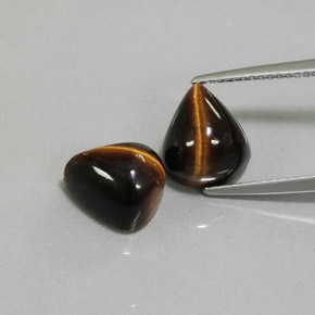 Pedras preciosas de tiger's eye marrom natural de  ct, formato de pêra, opaco