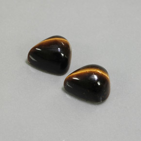 Pedras preciosas de tiger's eye marrom natural de  ct, formato de pêra, opaco