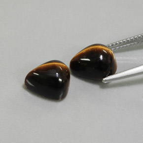 Pedras preciosas de tiger's eye marrom natural de  ct, formato de pêra, opaco