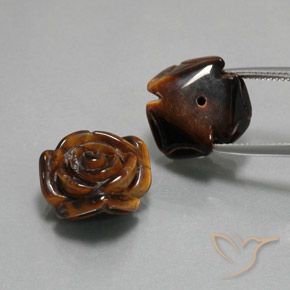Pedras preciosas de Olho de Tigre Marrom Quente natural de 25.54 ct, Chique, Opaco
