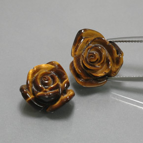 Pedras preciosas de tiger's eye marrom natural de 23,41 ct, forma extravagante, opaco