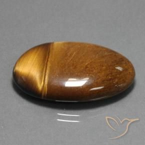Olho de Tigre Marrom Quente Natural 33.65ct, oval, Opaco