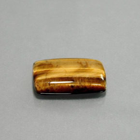 Olho de Tigre Dourado Marrom Natural 13.18ct, baguete, Opaco