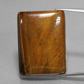 Olho de Tigre Marrom avermelhado Natural 59.06ct, baguete, Opaco