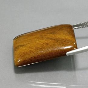 Olho de Tigre Marrom avermelhado Natural 59.06ct, baguete, Opaco