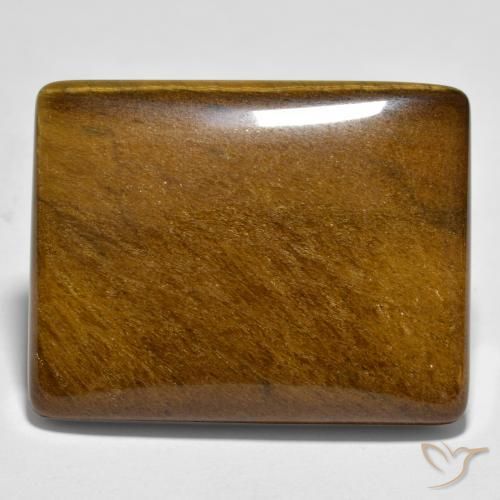 Olho de Tigre Marrom avermelhado Natural 44.65ct, baguete, Opaco
