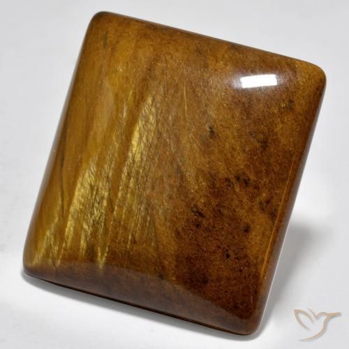 Olho de Tigre Marrom avermelhado Natural 60.32ct, baguete, Opaco